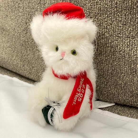 Fancy Feast Kitty Cat Promotional Ornament 2005 Plush Soft Fluffy Present Hang - Picture 2 of 10